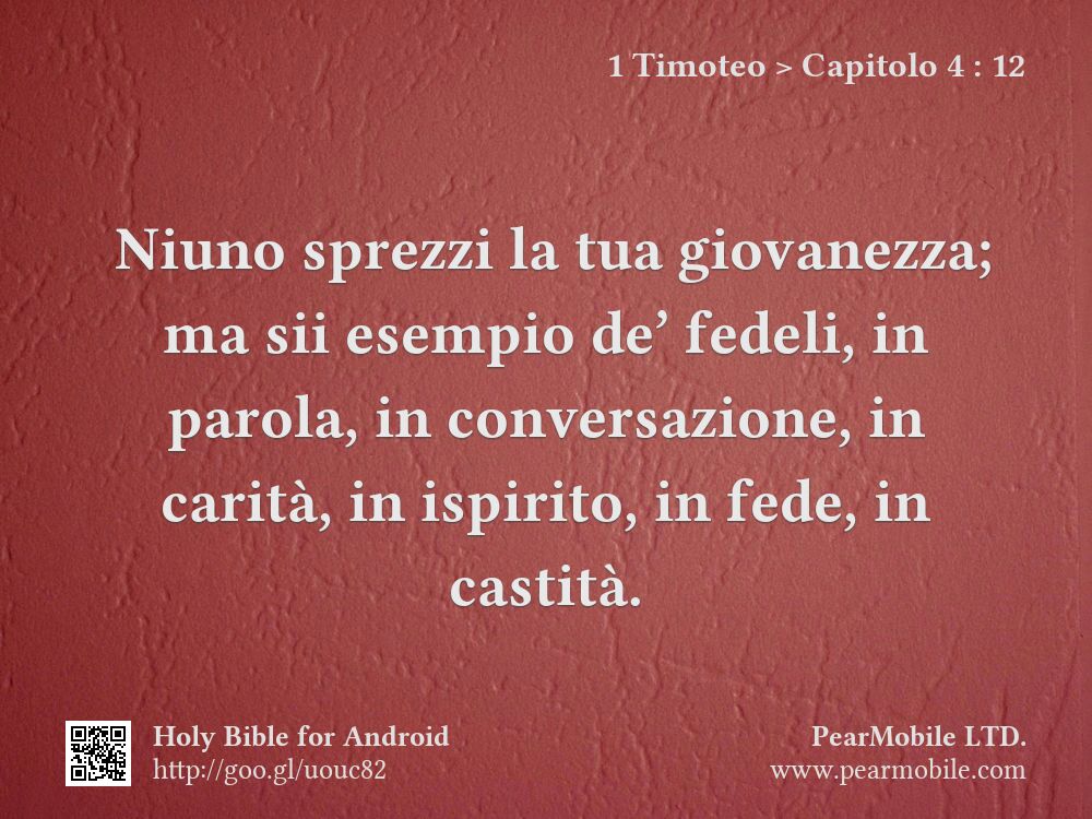 1 Timoteo, Capitolo 4:12